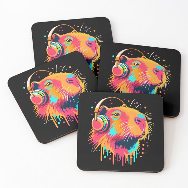 Item preview, DJ Capybara designed and sold by JesterKrewArt.