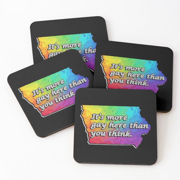 Item preview, IOWA RAINBOW MAP: It's more gay here than you think. LGBTQIA+ Inclusivity designed and sold by Qweird Artistry.