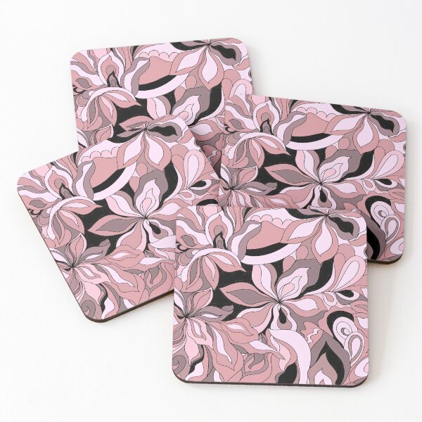Item preview, Coral Abstract Flowers designed and sold by ViaARTfactory.