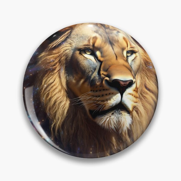 Item preview, Cosmic Lion King – Galaxy Space Lion Portrait designed and sold by CosmicLionPrints.