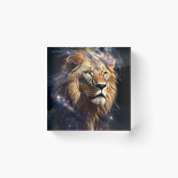 Item preview, Cosmic Lion King – Galaxy Space Lion Portrait designed and sold by CosmicLionPrints.