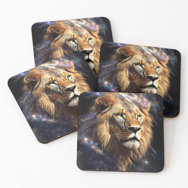 Item preview, Cosmic Lion King – Galaxy Space Lion Portrait designed and sold by CosmicLionPrints.