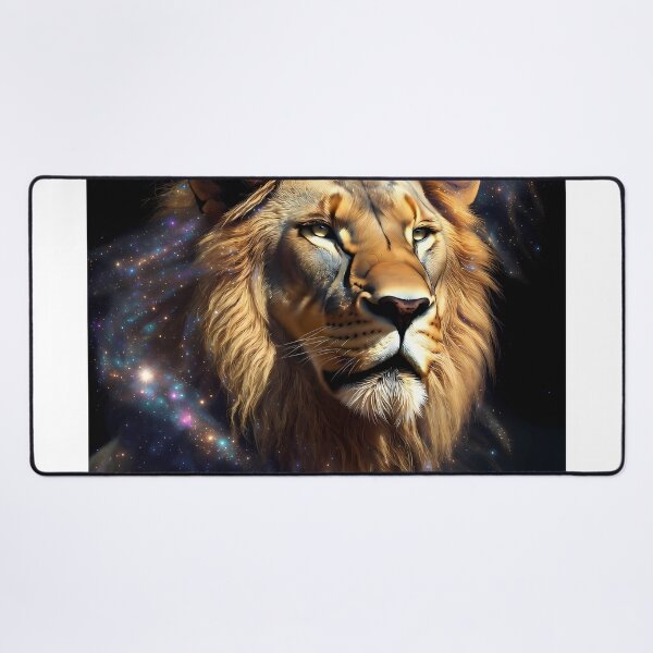 Item preview, Cosmic Lion King – Galaxy Space Lion Portrait designed and sold by CosmicLionPrints.
