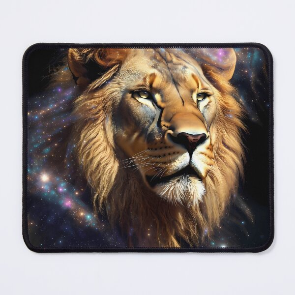 Item preview, Cosmic Lion King – Galaxy Space Lion Portrait designed and sold by CosmicLionPrints.