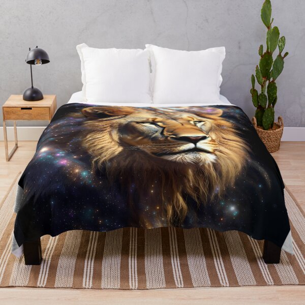 Item preview, Cosmic Lion King – Galaxy Space Lion Portrait designed and sold by CosmicLionPrints.