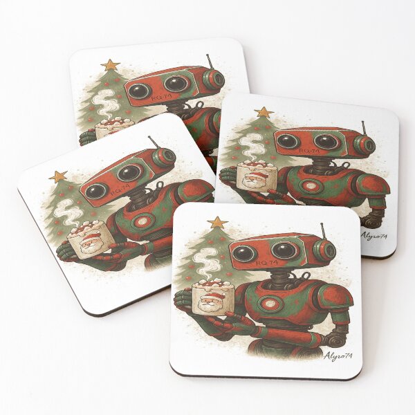 Item preview, Christmas Robot Cocoa Moment designed and sold by alizo74.