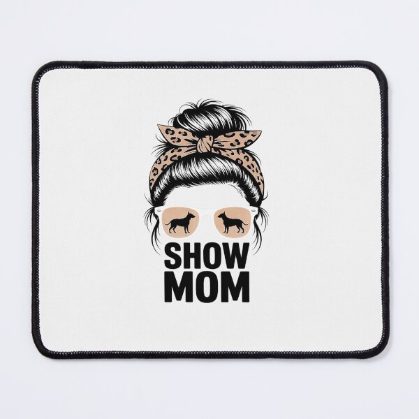 Item preview, show lamb mom messy bun leopard, sheep show mama designed and sold by ControlCenter.