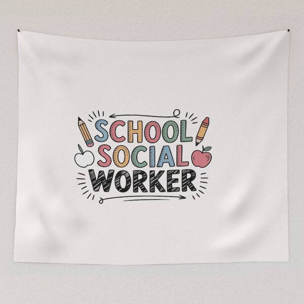 Item preview, School Social Worker Job Sayings Work Colleague designed and sold by ControlCenter.