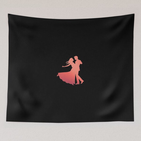 Item preview, A couple performing a ballroom dance_3_Red paint designed and sold by Aariq.