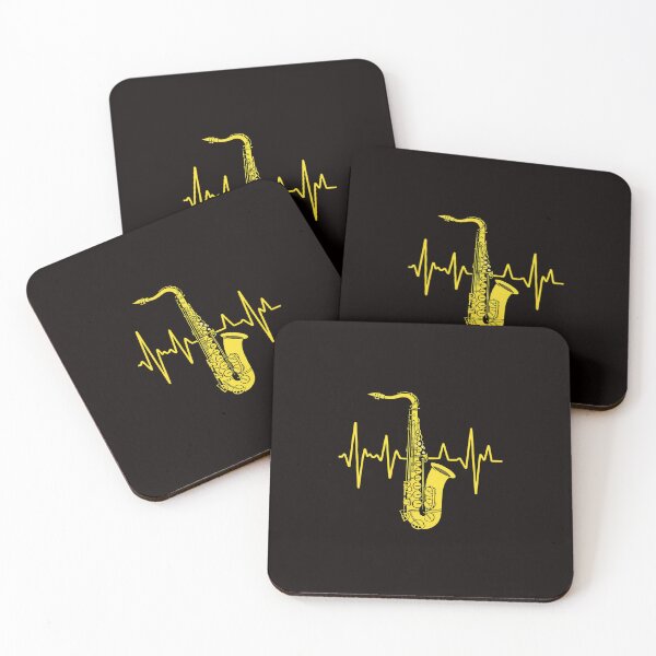 Item preview, Saxophone Heartbeat Alto Sax EKG Pulseline Jazz Band designed and sold by ControlCenter.