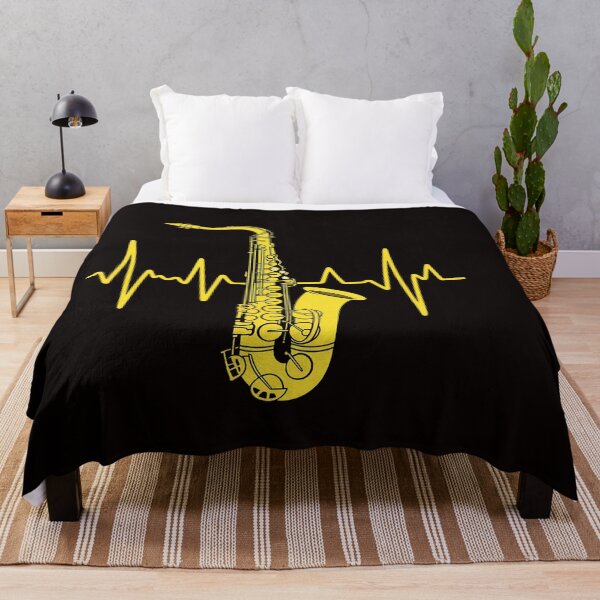 Item preview, Saxophone Heartbeat Alto Sax EKG Pulseline Jazz Band designed and sold by ControlCenter.