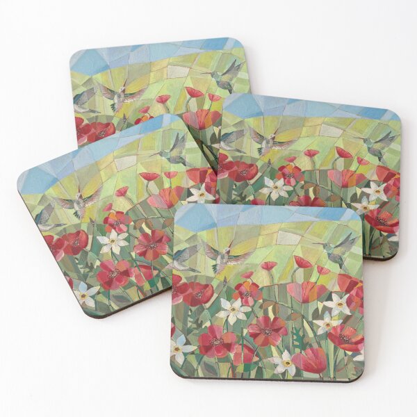 Item preview, Spring Symphony — Cubist Flowers & Birds designed and sold by Kotenko art.