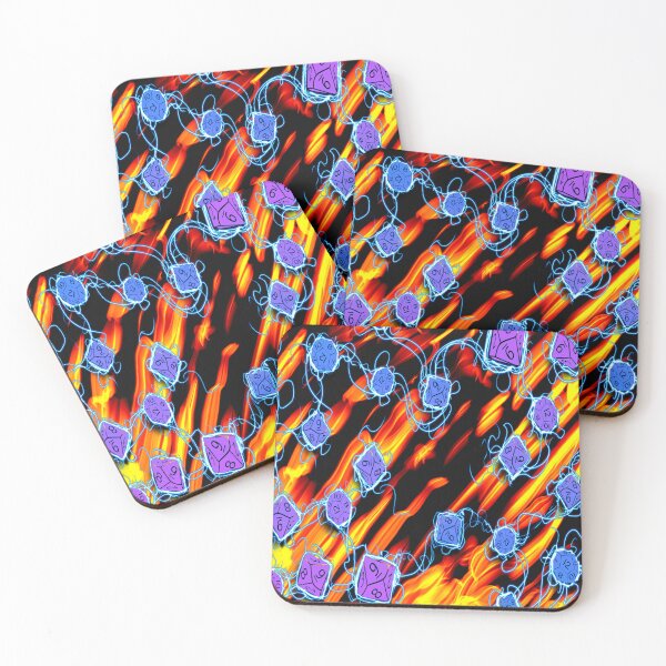 Item preview, Electric Flaming Dice Pattern designed and sold by Shawnsonartshop.