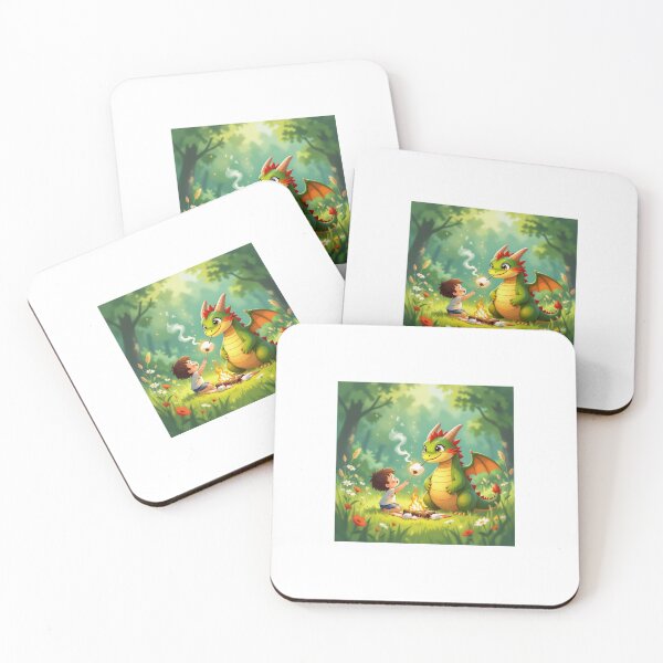 Item preview, Fantasy Dragon Art — Boy and Dragon Print designed and sold by WhimsyByPaul.redbubble.com.