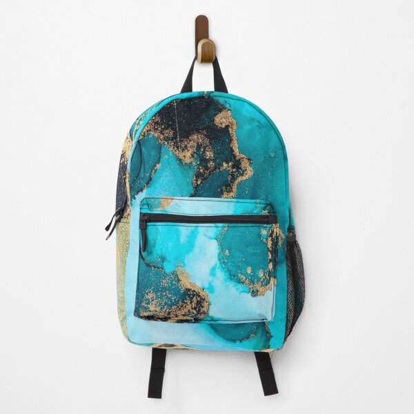 Item preview, Luxury Ocean Blue Gold Flakes designed and sold by Shawnsonartshop.