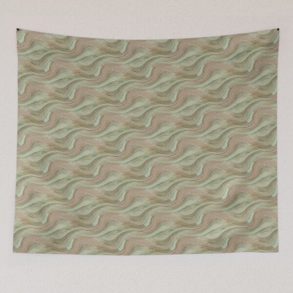 Item preview, Landscape Sandbox Abstract Pattern in Beige and Green designed and sold by Artistestella.