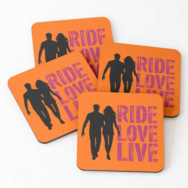 Item preview, Ride Love Live Couple | Motorcycle Biker Romance Design designed and sold by cabana.space.