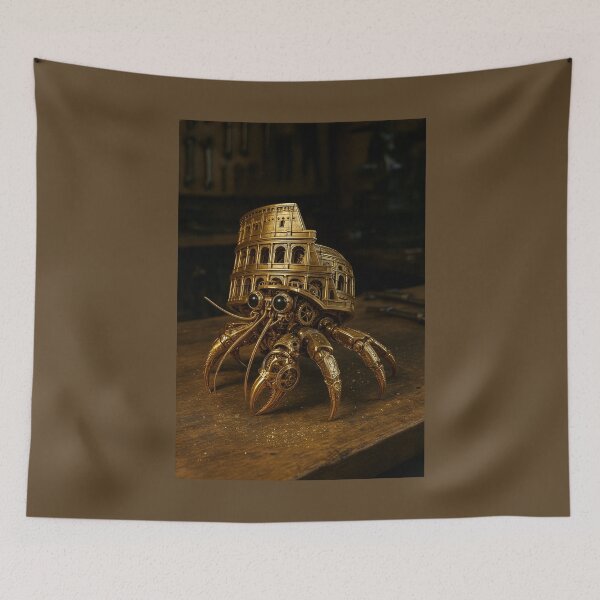 Item preview, Steampunk Clockwork Hermit Crab with Coliseum Shell designed and sold by Tridentulus.