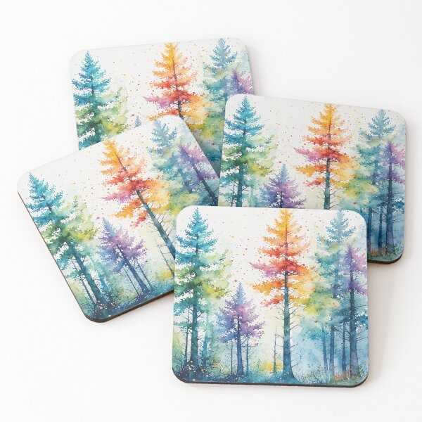 Item preview, Sparse Pine Tree Collage Fall designed and sold by Shawnsonartshop.