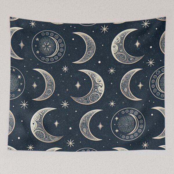 Item preview, Moons pattern  designed and sold by Lucky 777.