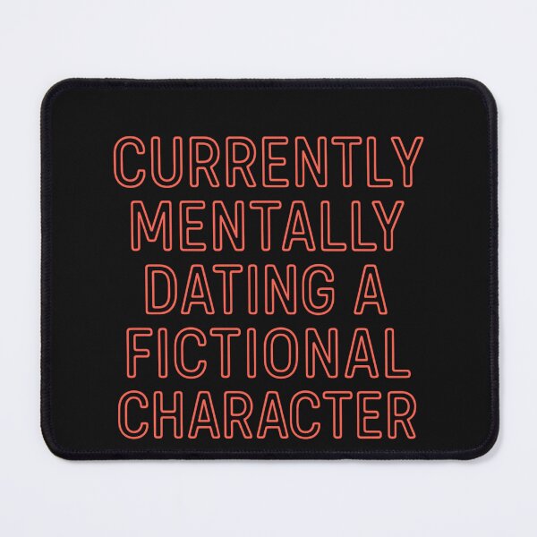 Item preview, Currently Mentally Dating a Fictional Character – Neon Red Sign designed and sold by Laughprints.