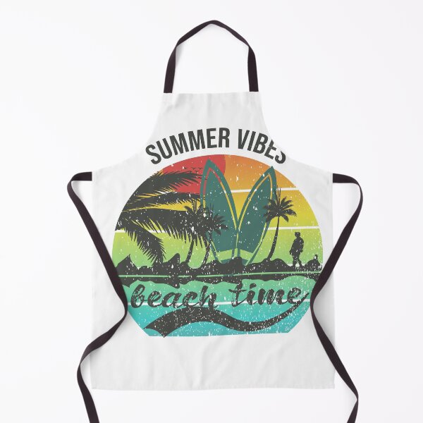 Item preview, Summer Vibes Beach Time – Surf & Palm Trees Vintage Design designed and sold by kaioseni14.