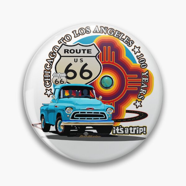 Item preview, Route 66 Centennial - Pickup Truck & Turquoise Zia Sunset designed and sold by George Brudos.