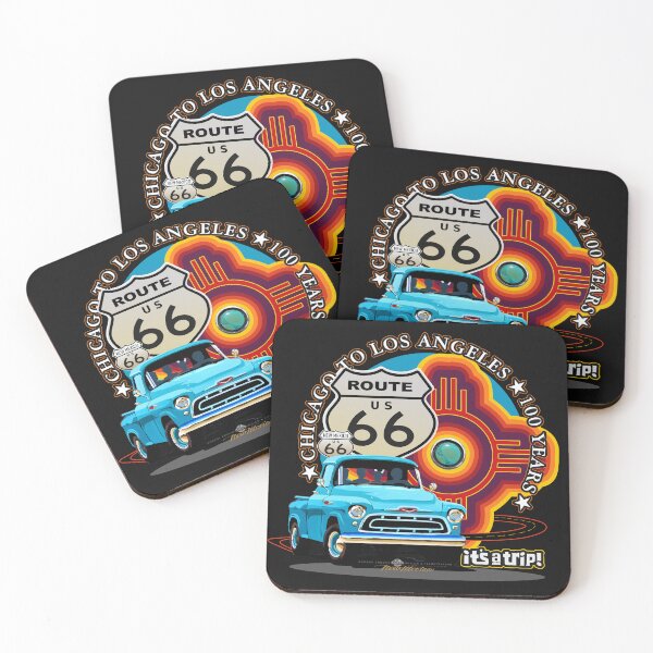 Item preview, Route 66 Centennial - Pickup Truck & Turquoise Zia Sunset designed and sold by George Brudos.