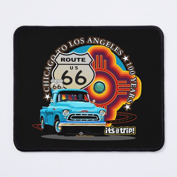 Item preview, Route 66 Centennial - Pickup Truck & Turquoise Zia Sunset designed and sold by George Brudos.