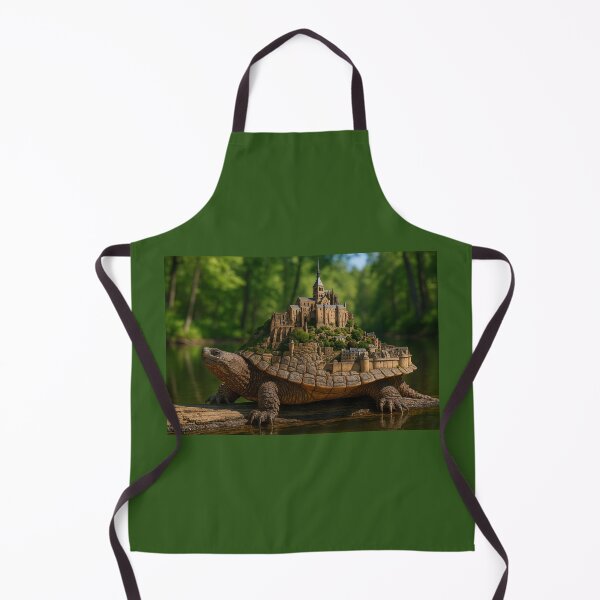 Item preview, Snapping Turtle with Le Mont-Saint-Michel Shell designed and sold by Tridentulus.