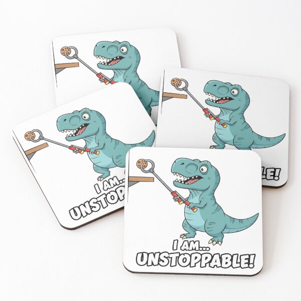 Item preview, Unstoppable T-Rex — Funny Dinosaur Cookie Grab Design designed and sold by DinoPrints-shop.