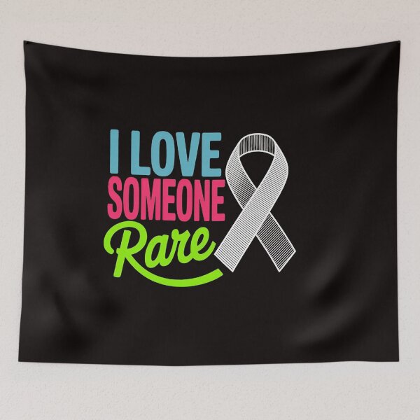 Item preview, Rare Disease Awareness Zebra Ribbon, I Love Someone Rare designed and sold by RatCurry.