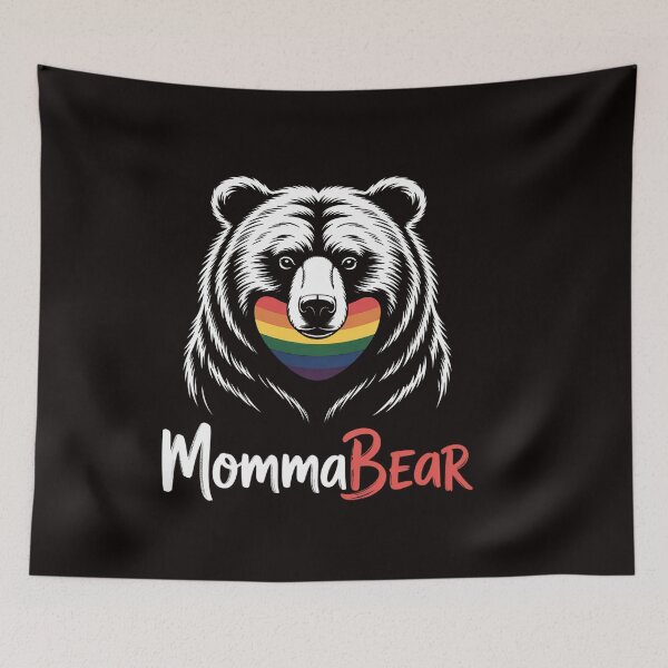 Item preview, Rainbow Mama Bear Hug Love Support Parent Pride LGBT designed and sold by RatCurry.
