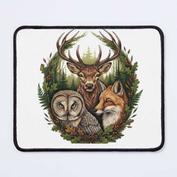 Item preview, Spirit of the Forest: Deer, Owl and Fox Tattoo designed and sold by CHRIST5000.