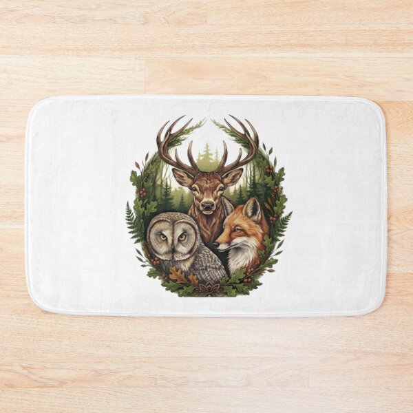 Item preview, Spirit of the Forest: Deer, Owl and Fox Tattoo designed and sold by CHRIST5000.