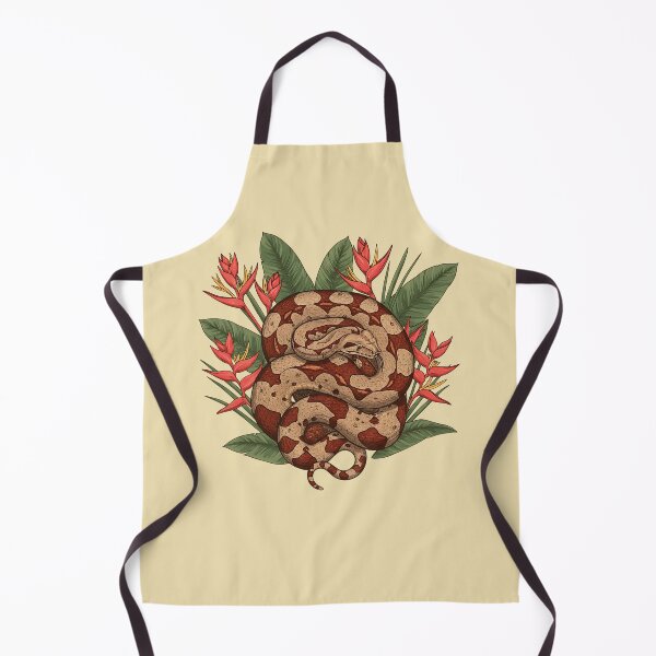 Item preview, Coiled Boa Constrictor with Jungle Heliconia designed and sold by BirdsnStuff.