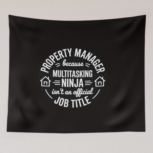 Item preview, Property Manager Because Multi Tasking Ninja Job Title Gift designed and sold by RatCurry.
