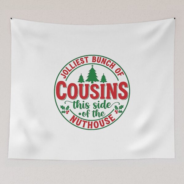 Item preview, Jolliest Cousins This Side of The Matching Family Christmas designed and sold by gear-posters.