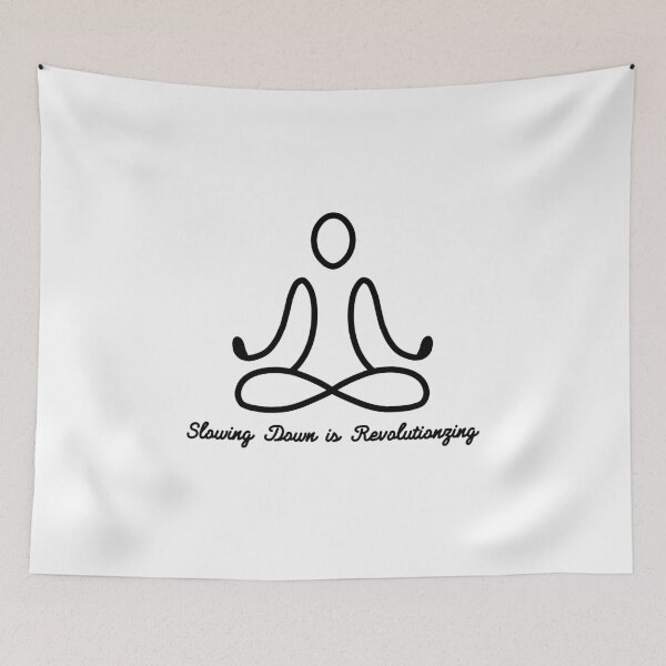 Item preview, Minimalist Meditation Slowing Down Quote Design designed and sold by NIcholas-Soares.