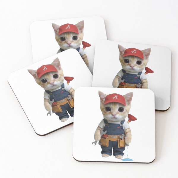 Item preview, Funny Plumber Cat, Cute Kitty, Plumbing Job, Gift designed and sold by PRINTED ..