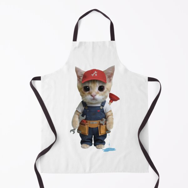 Item preview, Funny Plumber Cat, Cute Kitty, Plumbing Job, Gift designed and sold by PRINTED ..