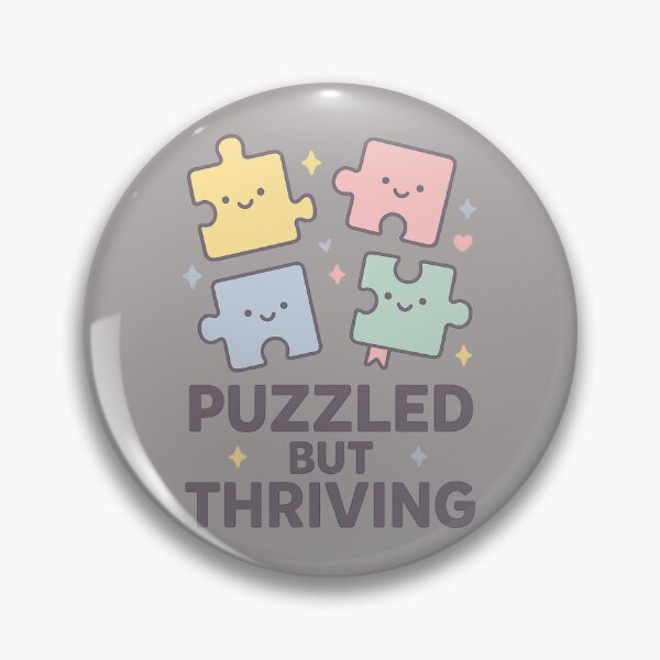 Item preview, Puzzled but Thriving – Cute Puzzle Lover Hobby Design designed and sold by Laughprints.
