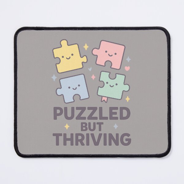 Item preview, Puzzled but Thriving – Cute Puzzle Lover Hobby Design designed and sold by Laughprints.