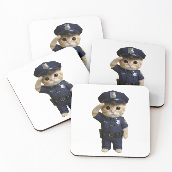 Item preview, Officer Cat Police Uniform Funny Kitten Job Gift designed and sold by PRINTED ..