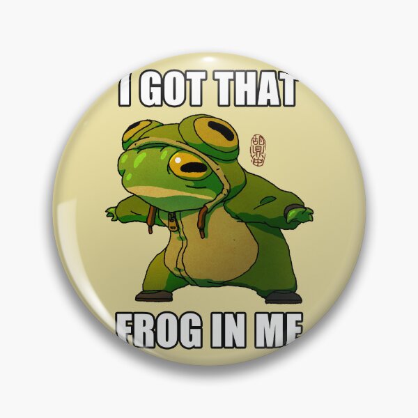 Item preview, i got that frog in me funny frog meme costume art designed and sold by DingHuArt.