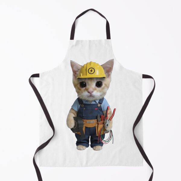 Item preview, Electrician Cat Funny Kitten Handyman Gift designed and sold by PRINTED ..