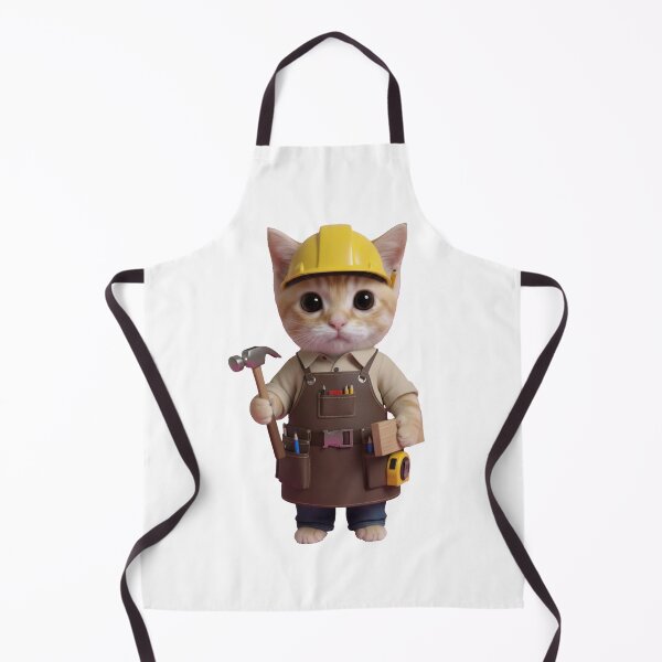 Item preview, Cute Cat Construction Worker Constractor Gift designed and sold by PRINTED ..