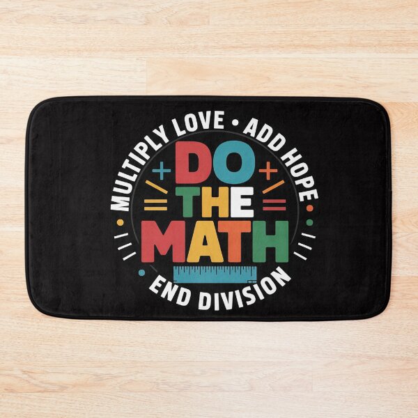 Item preview, Positive Quote Inspiring Slogan Love Hope Fear Do The Math designed and sold by OlafLica.