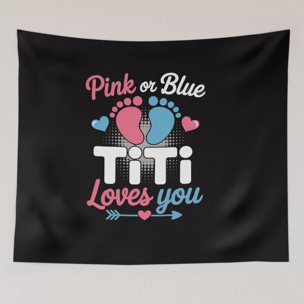 Item preview, Pink Or Blue TiTi Loves You Baby Gender Reveal Pregnancy designed and sold by OlafLica.