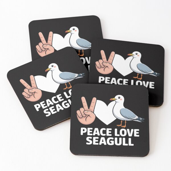 Item preview, Peace, Love Seagulls Seagulls Lover Bird Lover designed and sold by OlafLica.